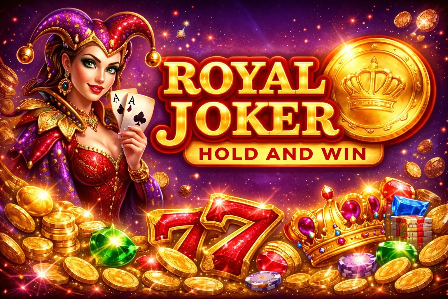 Royal Joker Hold and Win Spielautomat Interface